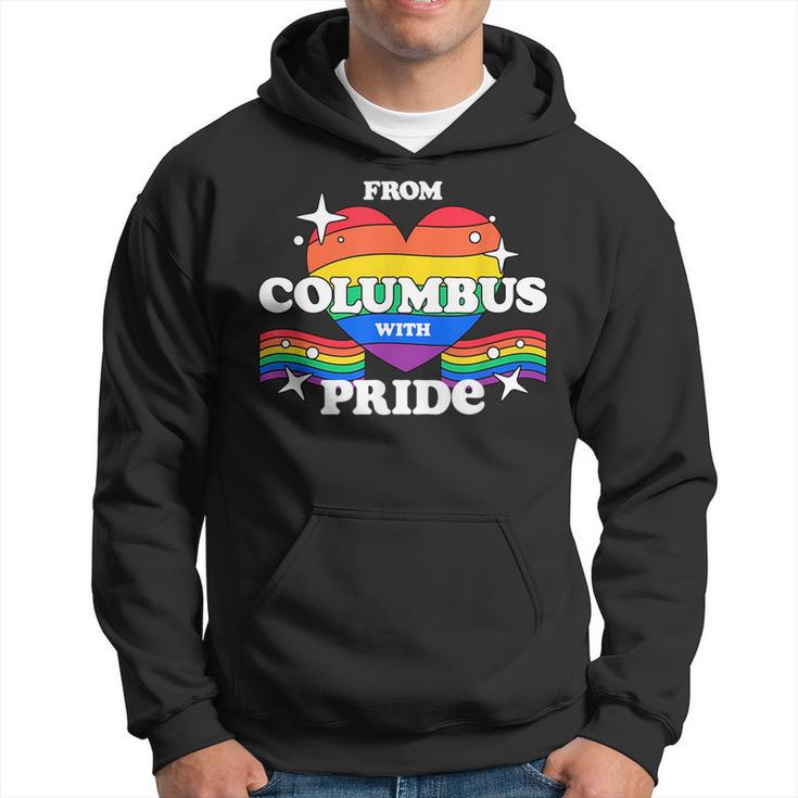 From Columbus With Pride Lgbtq Gay Lgbt Homosexual  Hoodie