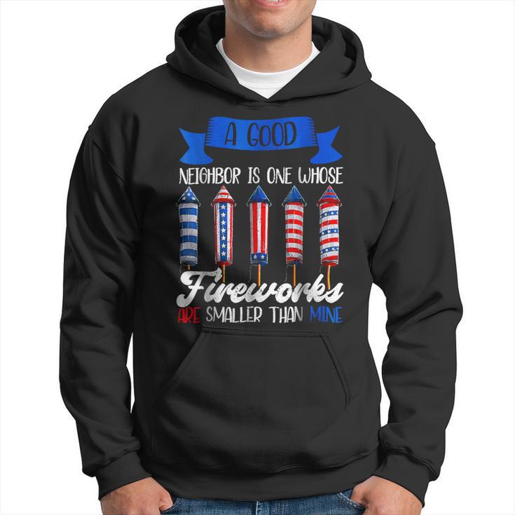 Funny 4Th Of July Independence Day Neighbor Fireworks Hoodie