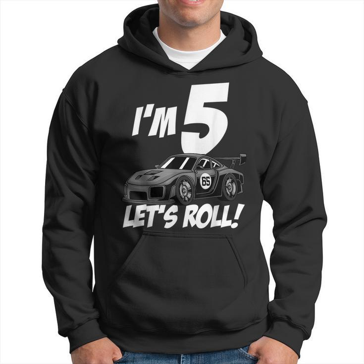 Funny 5Th Birthday Gift Boy Kid Race Car Driver 5 Years Old Driver Funny Gifts Hoodie