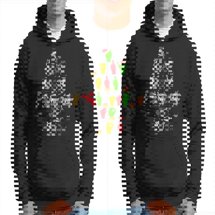 Asl Christmas American Sign Language Hoodie