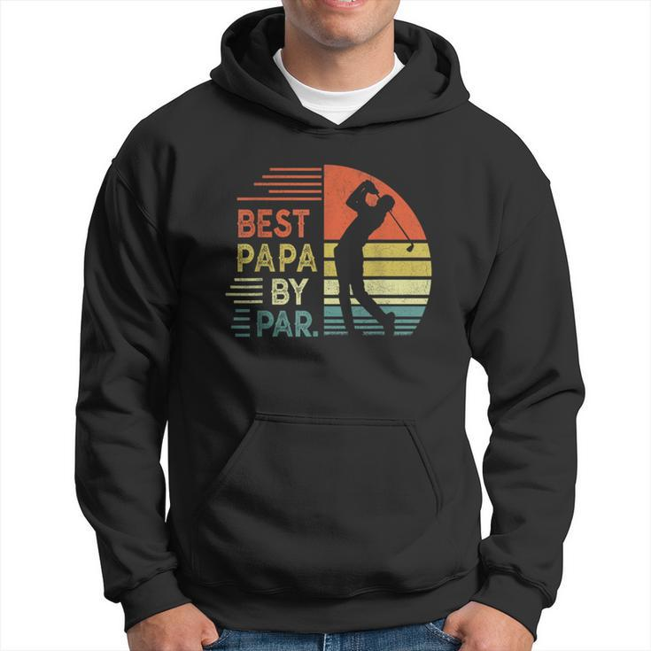 Funny Best Papa By Par Fathers Day Golf  Grandpa  Hoodie