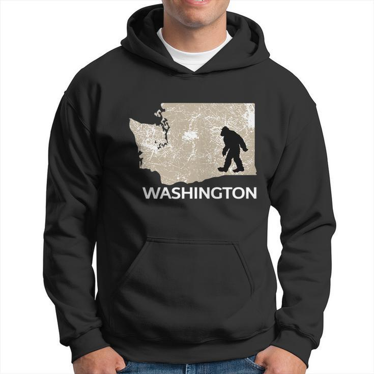 Funny Bigfoot I Believe Loves Washington Wa Sasquatch Sasquatch Funny Gifts Hoodie