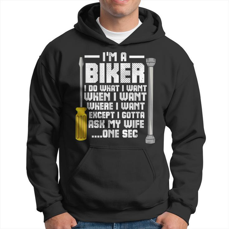 Funny Biker  For A Motorcycle Lover Gift For Mens Hoodie