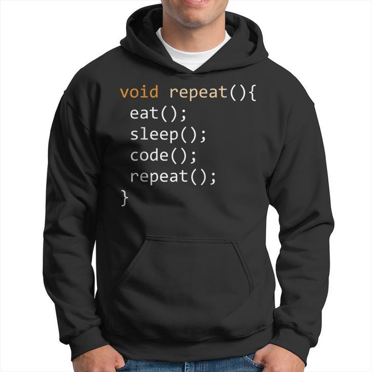 Coding Java Recursive Eat Code Sleep Repeat Hoodie