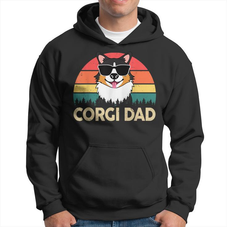 Funny Corgi Dad Pembroke Welsh Tricolor Corgi Gift For Lover  Hoodie