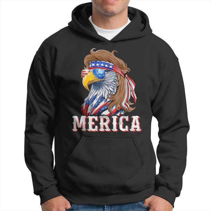 Funny Eagle Mullet 4Th Of July Usa American Flag Merica Mullet Funny Gifts Hoodie