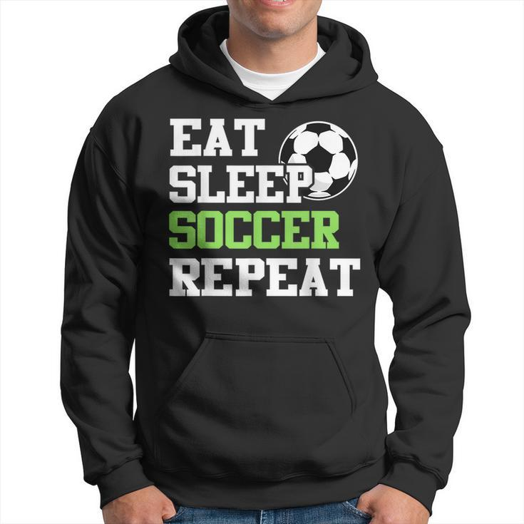 Eat Sleep Soccer Repeat Soccer Player Hoodie
