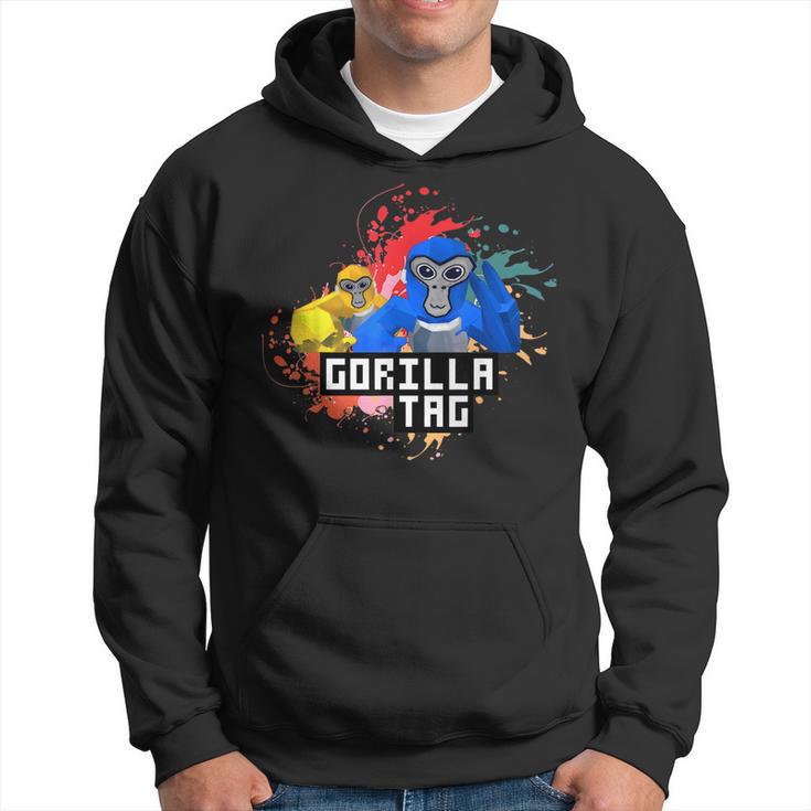 Funny Gorilla Tag Gorilla Tag Merch Monke Vr Game Hoodie | Mazezy