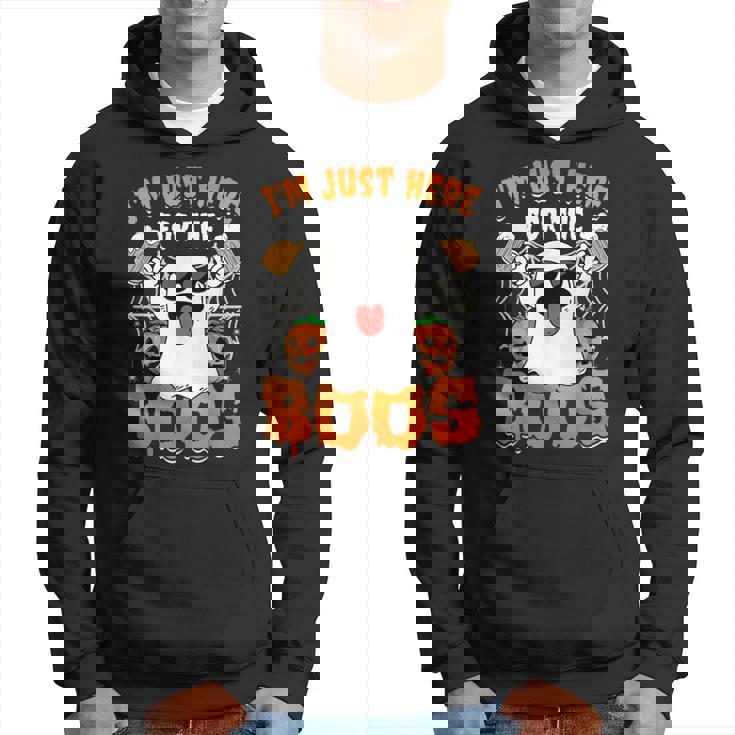 Halloween Ghost Costume I'm Just Here For The Boos Hoodie