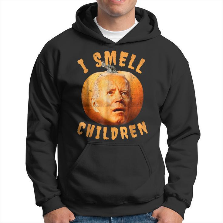 Joe Biden Halloween Pumpkin Confused I Smell Children Hoodie