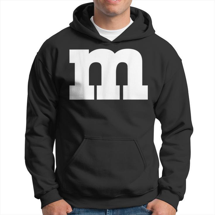 Letter M Chocolate Candy Halloween Team Groups Costume Hoodie