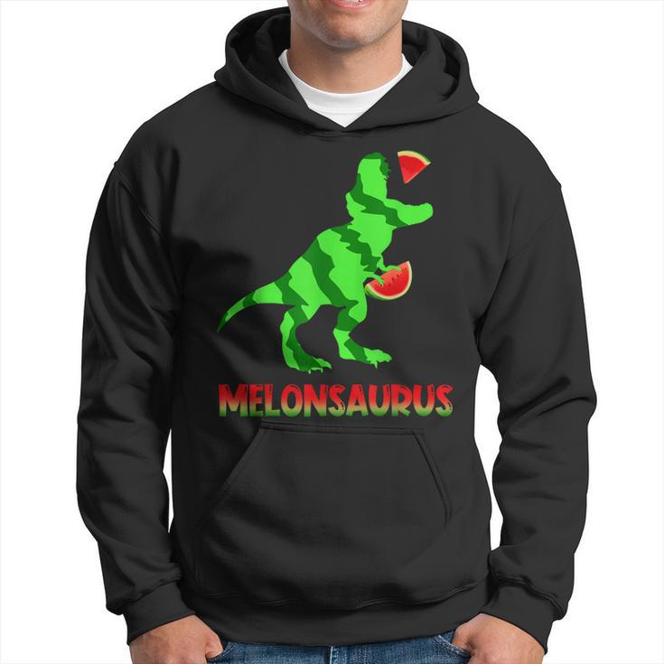 Funny Melonsaurus Watermelon DinosaurRex Summer Vacation Hoodie