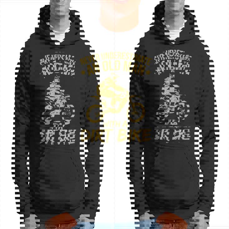 Funny Motocross Never Underestimate Hoodie
