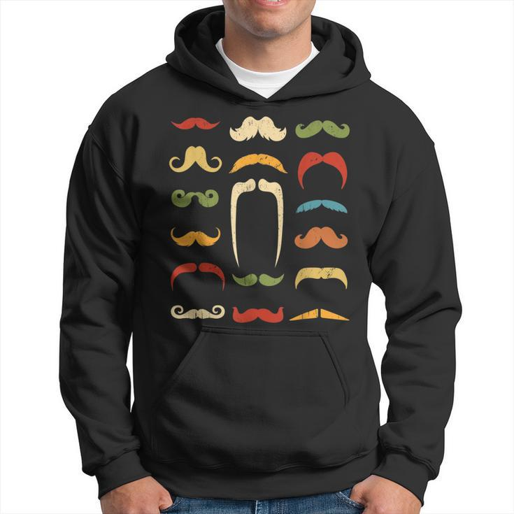 Funny Mustache Styles | Vintage Retro Hipster Mustache  Hoodie