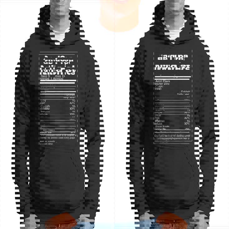 Nutrition Facts Pet Dog Cane Di Oropa Hoodie