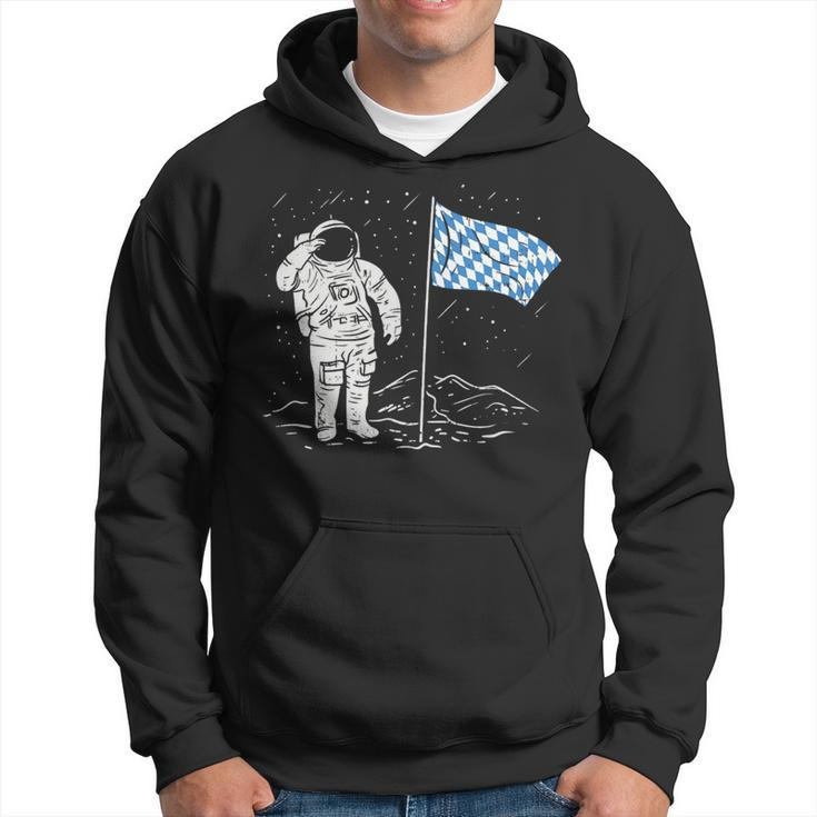 Funny Octoberfest Apparel Bayern Germany Flag On The Moon Hoodie