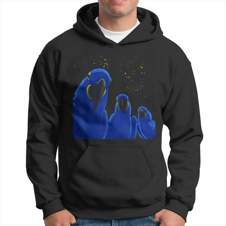Funny Parrots Birds Hyacinth Macaw  Hoodie