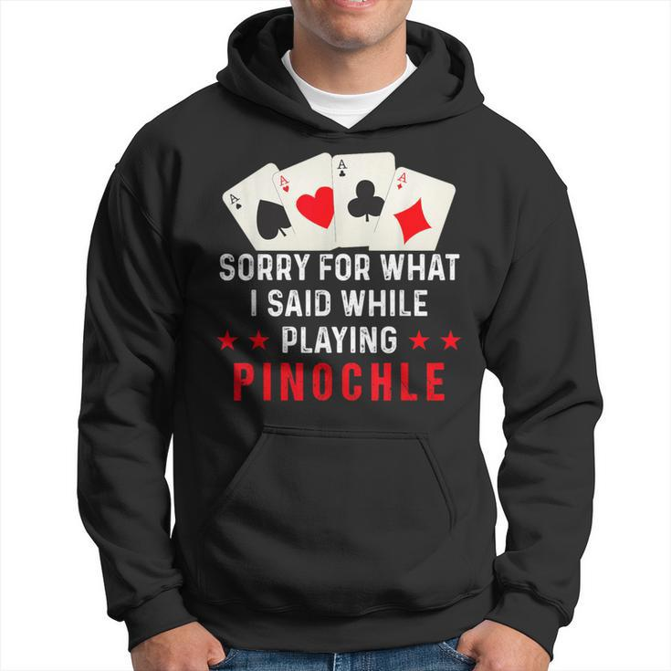 Pinochle Card Game Player Quote Hoodie