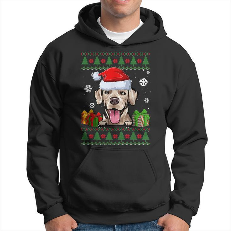 Rhodesian Ridgeback Santa Hat Ugly Christmas Sweater Hoodie