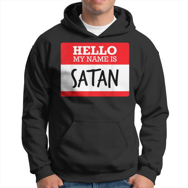 Simple Hello My Name Is Satan Costume T Hoodie
