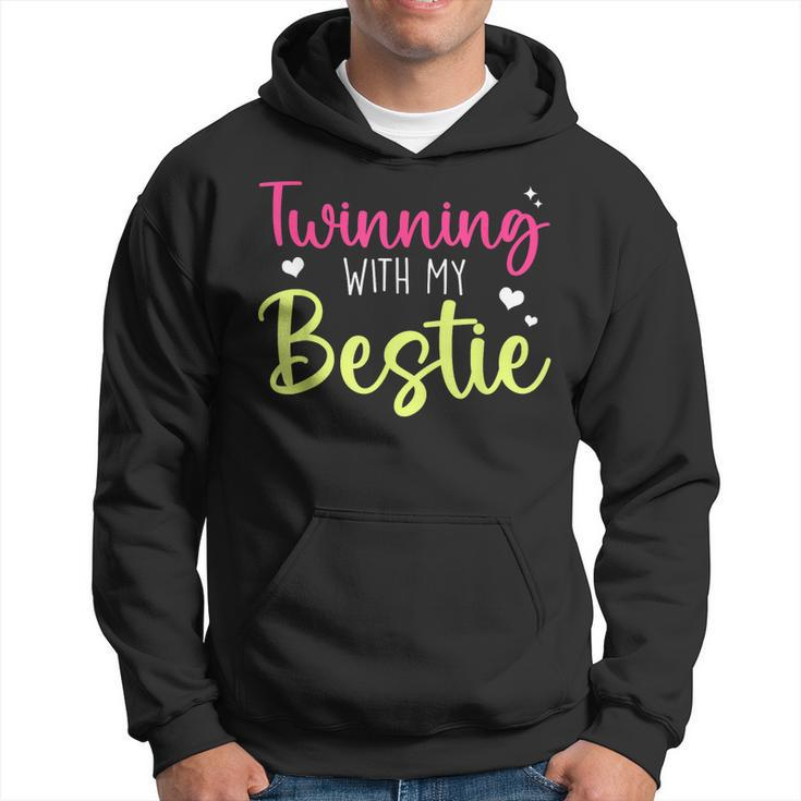 Funny Twin Matching Twins Day Friend Twinning With My Bestie Hoodie