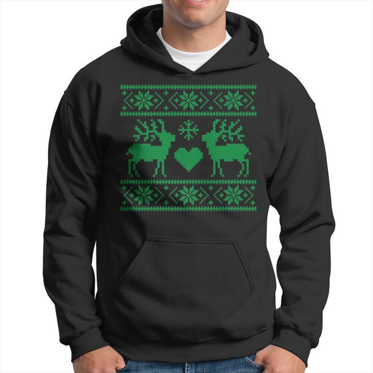 Ugly Christmas Sweater Style Hoodie