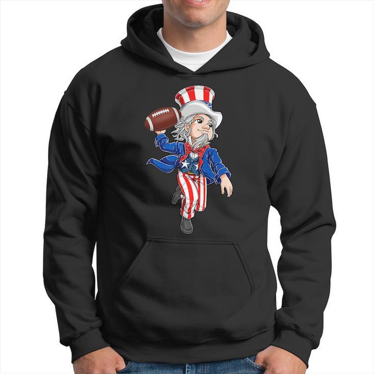 Funny Uncle Sam Football American Flag Indepedence Day Boys   Hoodie