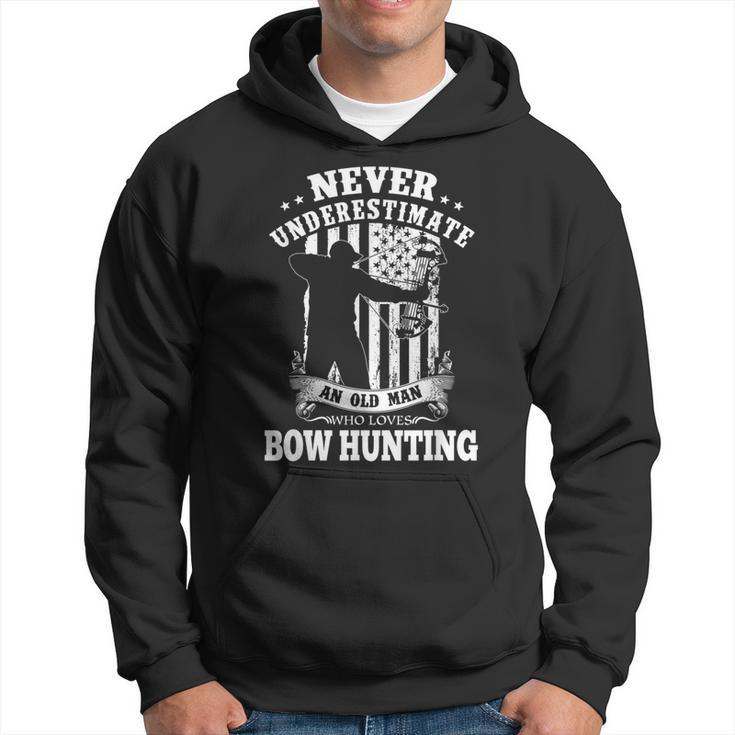Never Underestimate An Archery Bow Hunting Man Hoodie