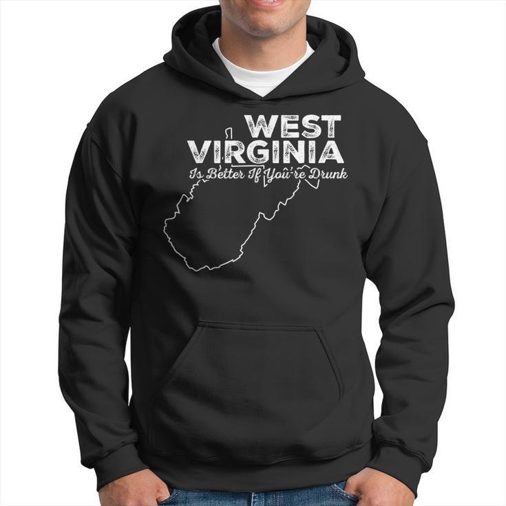 Funny West Virginia  Offensive Roast Slogan Silhouette Offensive Funny Gifts Hoodie
