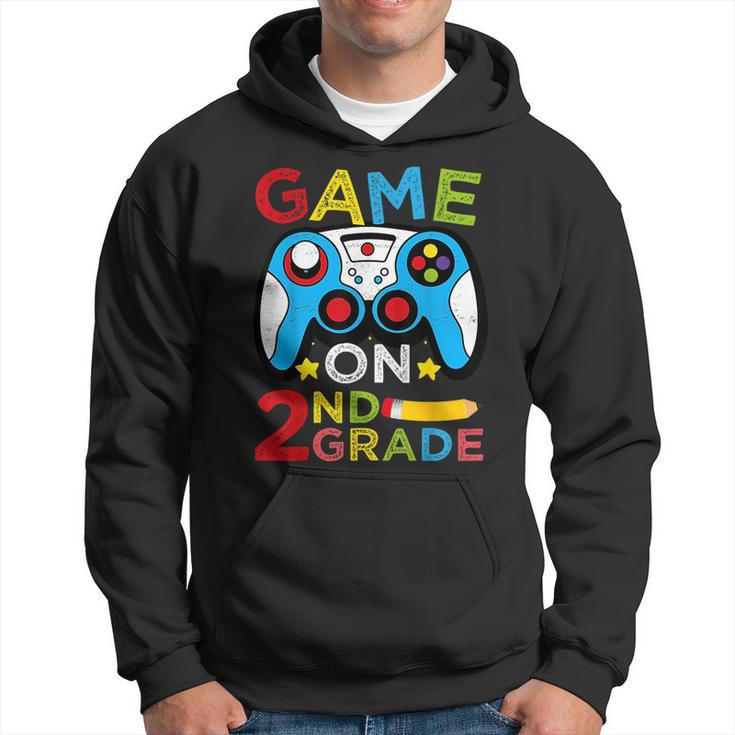 Game On 2Nd Grade Funny Video Game Back To School Hoodie