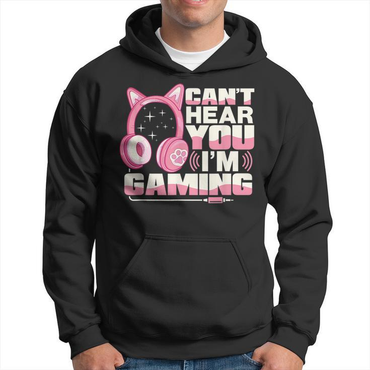 Gamer Girl Gaming I Cant Hear You Im Gaming Video Games  Hoodie