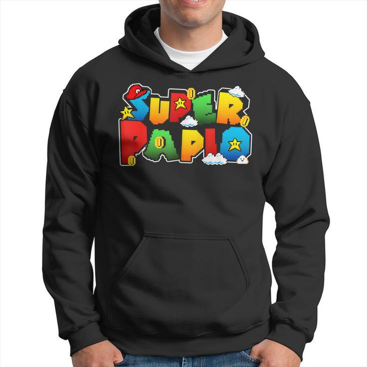 Gamer Super Papio Funny Father Day Gifts Gift For Papa  Hoodie
