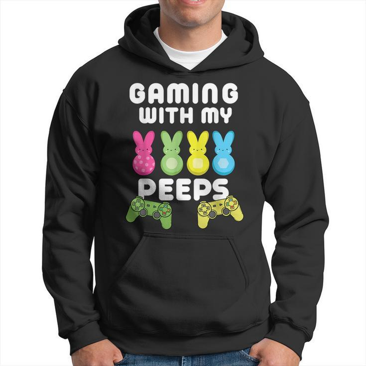 Gaming With My Peeps Easter Gamer Video Game Lover Hoodie