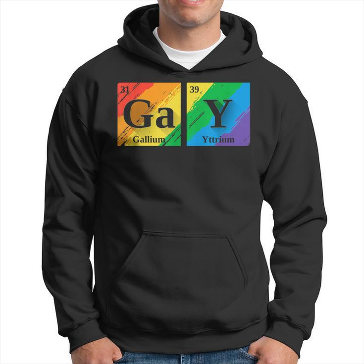 Gay Periodic Elements Gift For Gay Friend Men Lgbt Science  Hoodie