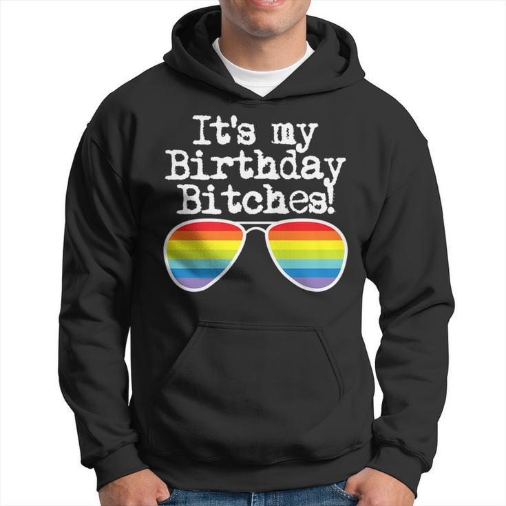 Gay Pride  Gift Its My Birthday Bitches Hoodie