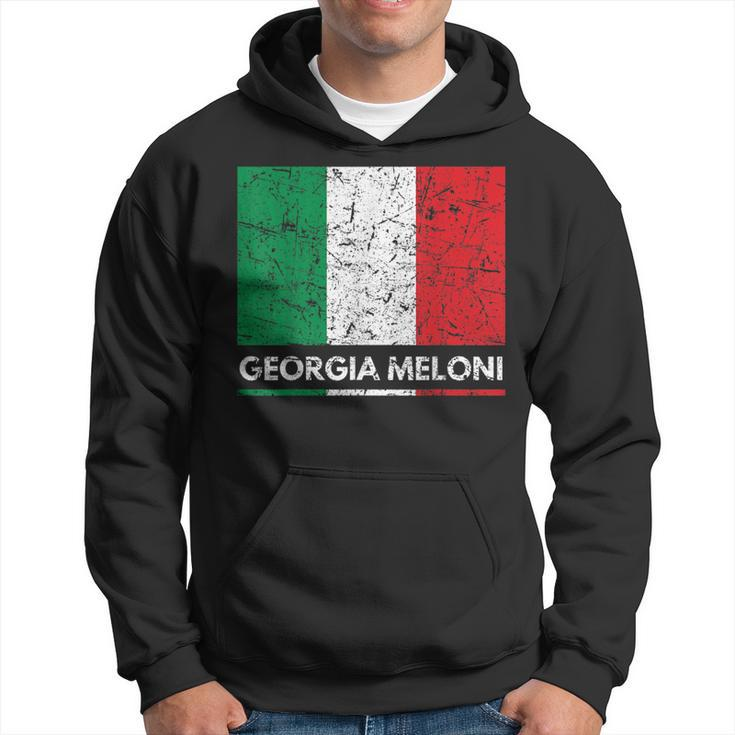 Georgia Meloni Italian Hero Italy Flag Hoodie