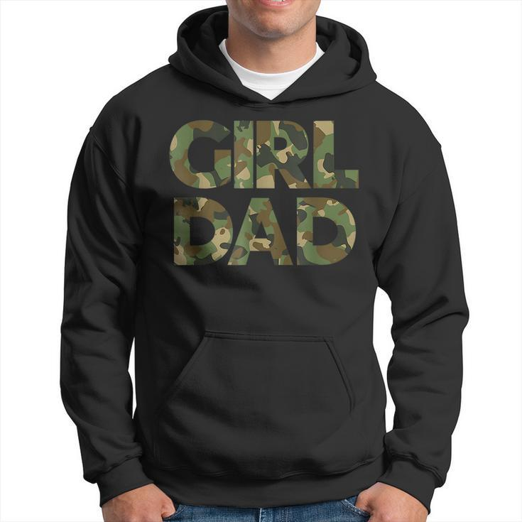 Girl Dad  Men Proud Father Of Girls Fathers Day Camo  Hoodie
