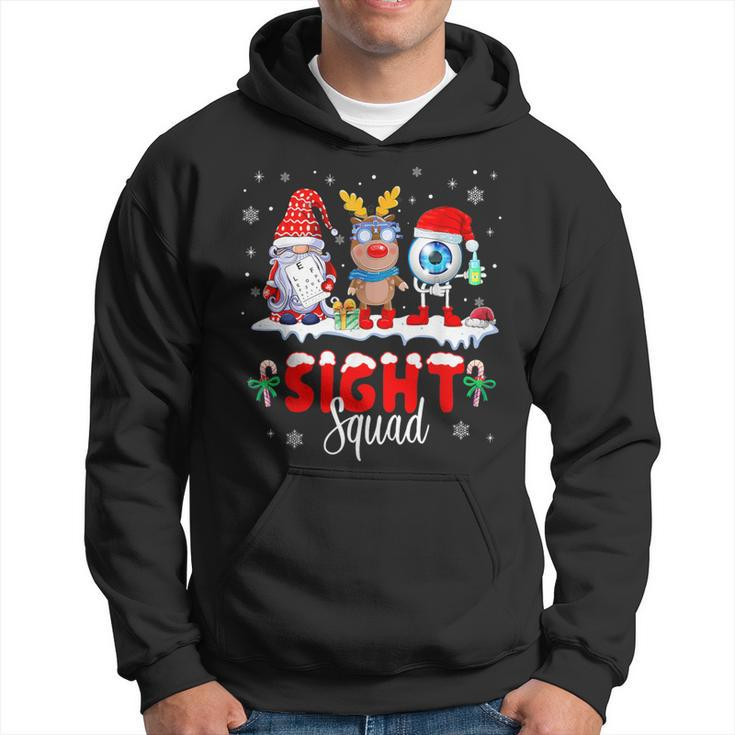 Gnome Sight Squad Christmas Lights Optometrist Optician Hoodie