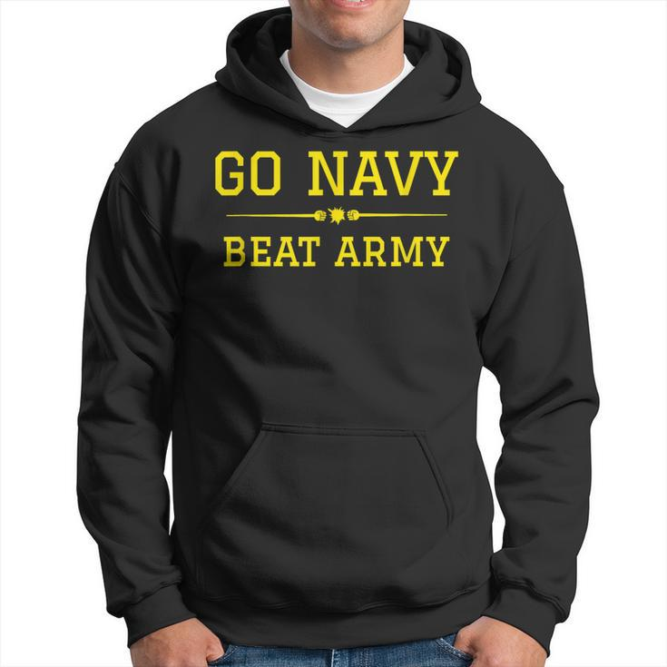 Go Navy Beat Army Us Football Funny Army Sports Gift  Hoodie