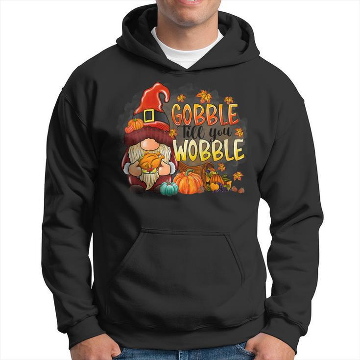 Gobble Till You Wobble Thanksgiving Gnome Pumpkin Hoodie