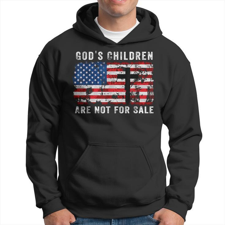 Gods Children Are Not For Sale American Flag Gods Children  Hoodie