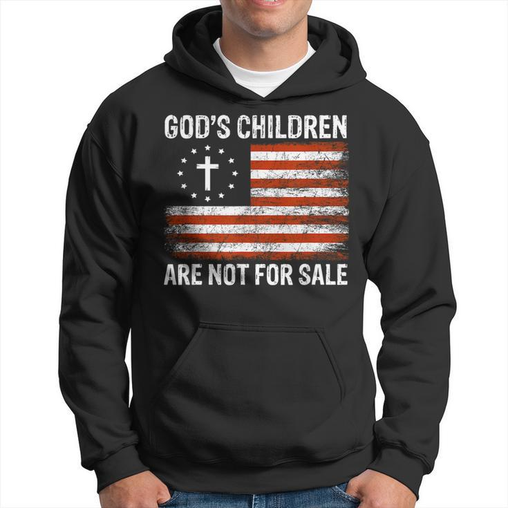 Gods Children Are Not For Sale Us Flag American Christian  Christian Gifts Hoodie
