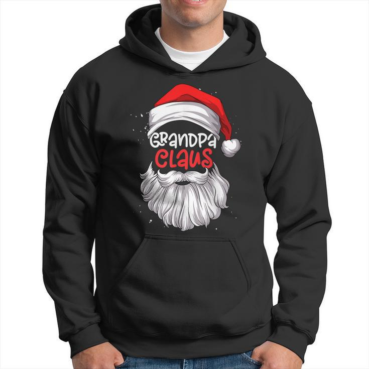 Grandpa Claus Hat Santa Funny Beard Matching Family Pajama  Hoodie