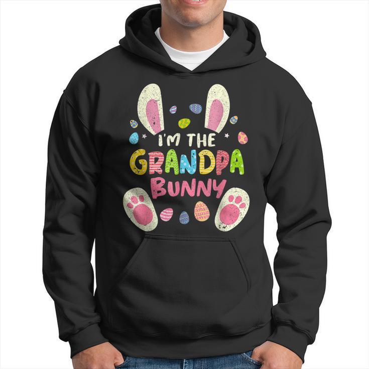 Grandpa Easter Matching Family Party Bunny Face  Hoodie