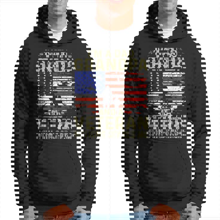 Grandpa For Men Fathers Day Im A Dad Grandpa Veteran Hoodie