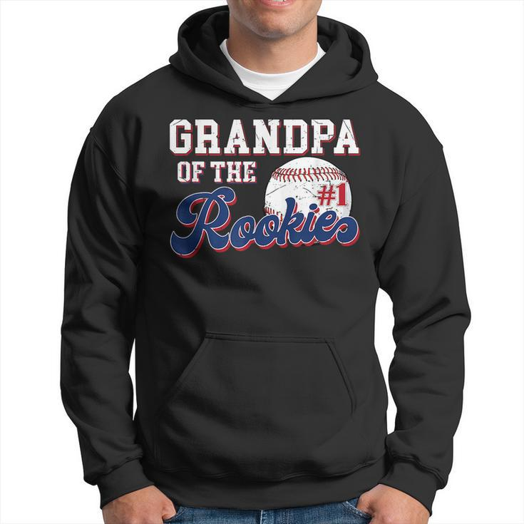 Grandpa Of Rookie 1 Years Old Team 1St Birthday Baseball Hoodie