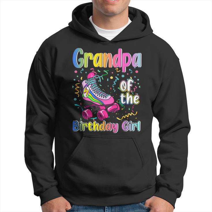 Grandpa Rolling Skate Birthday Matching Party Family  Hoodie
