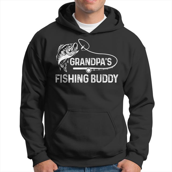 Grandpas Fishing Buddy Cool Father-Son Team Young Fisherman  Hoodie