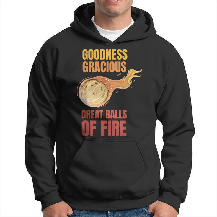 Great Balls Of Fire Funny Flaming Meteor Comet Asteroid  Hoodie