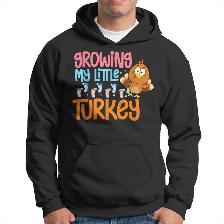 Growing My Turkey Thanksgiving Pregnancy Announcement Hoodie